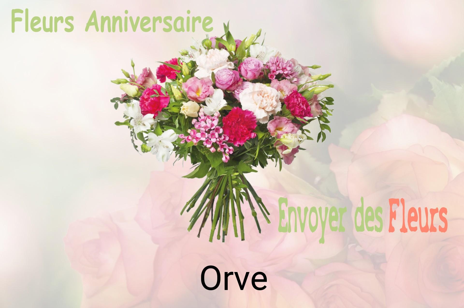 Bouquet de fleurs d’anniversaire livré à Orve